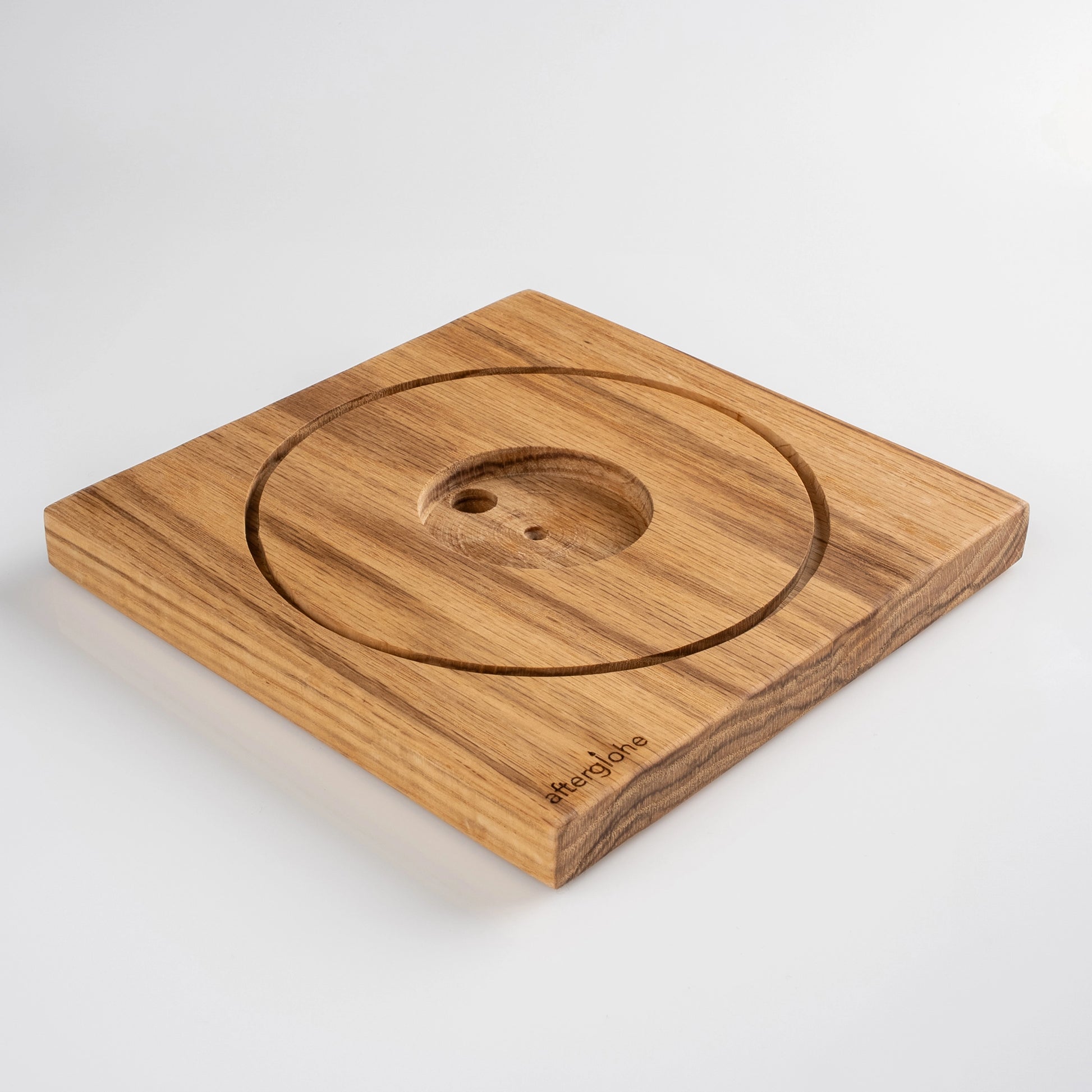 Wood base for the Halo photo display