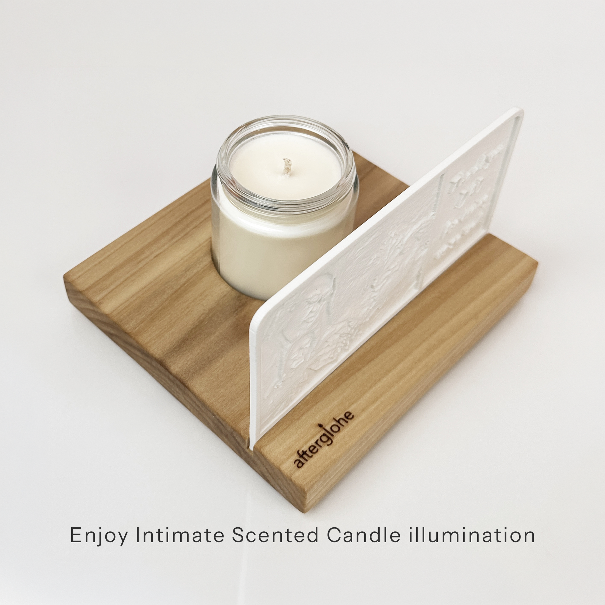 StoryLine-Mini lithophane photo display with scented candle illumination